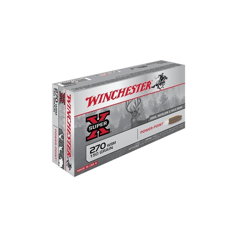 Munitions 270 wsm winchester power point 150 gr Munitions 270 wsm winchester power point 150 gr