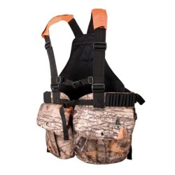 Gilet harnais multipoches enfant camouflage bois SOMLYS