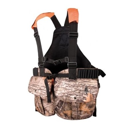 Gilet harnais multipoches enfant camouflage bois SOMLYS