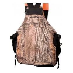 Gilet harnais multipoches enfant camouflage bois SOMLYS