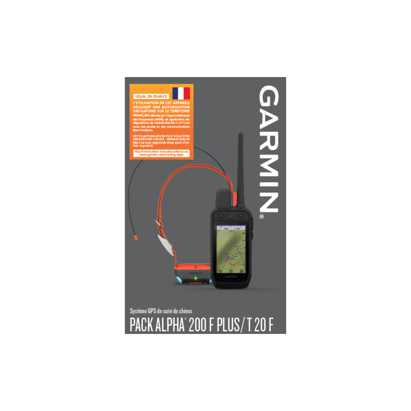 Pack gps Garmin alpha 200 plus T20